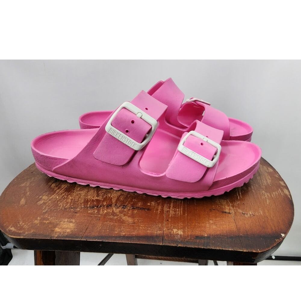 Birkenstock Arizona‎ EVA Sandals Size 39 Pink White Buckle